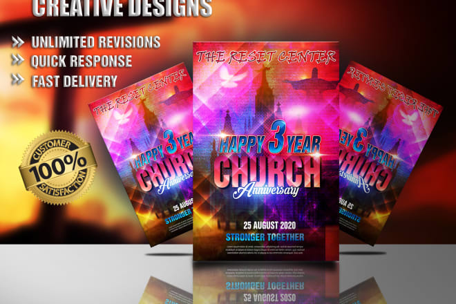 I will design creative flyers, leaflets, and more in 24 hours