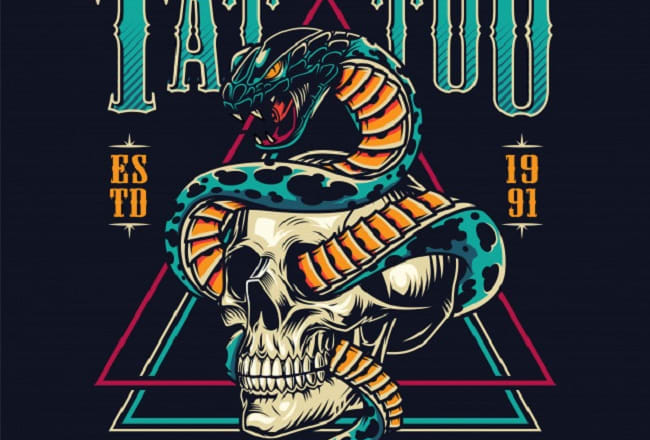 I will design creative tattoo logo with satisfaction guaranteed in just 1 day