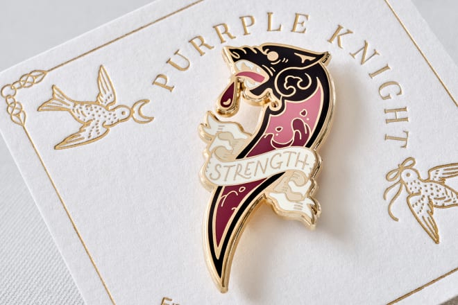 I will design custom enamel pins for you