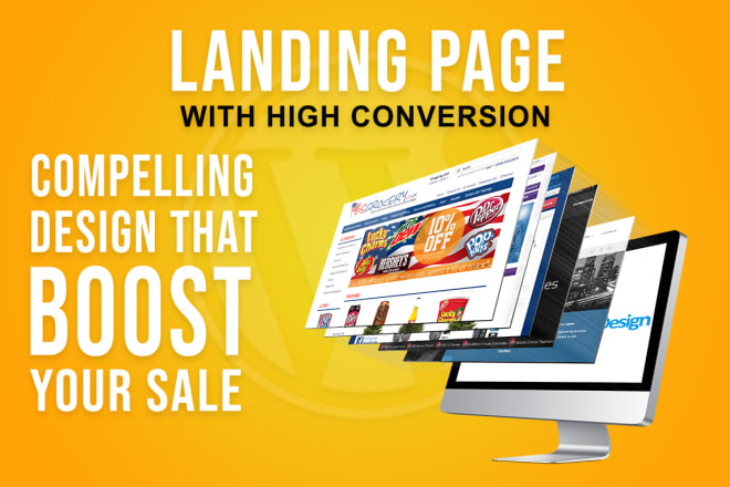 I will design custom wordpress landing page that converts