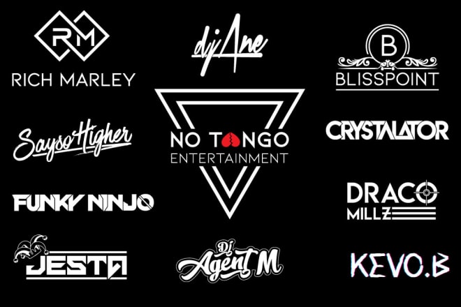 I will design dj music and rock, rap and band logo
