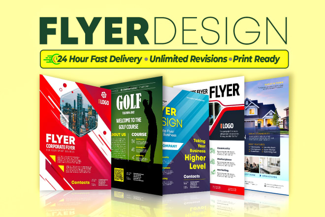 I will design elegant business flyer in 24 hours