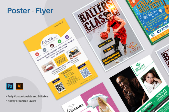 I will design eye catching flyer, poster, leaflet, postcard