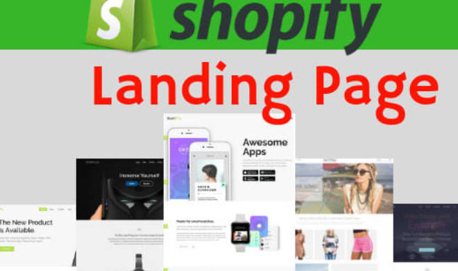 I will design eyecatching shopify landing page