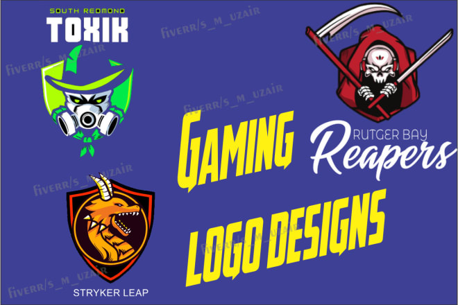 I will design gaming logo also with name initials for games