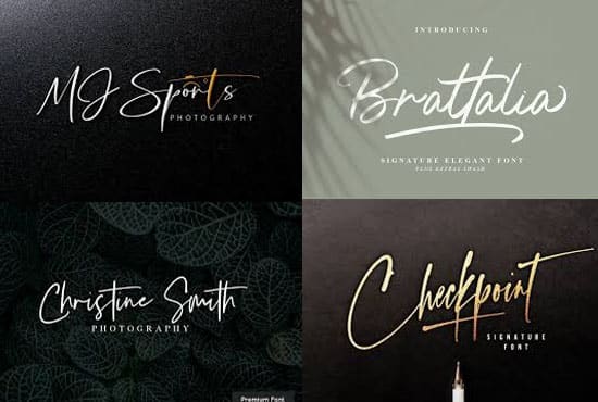 I will design handwritten and elegant signature logo