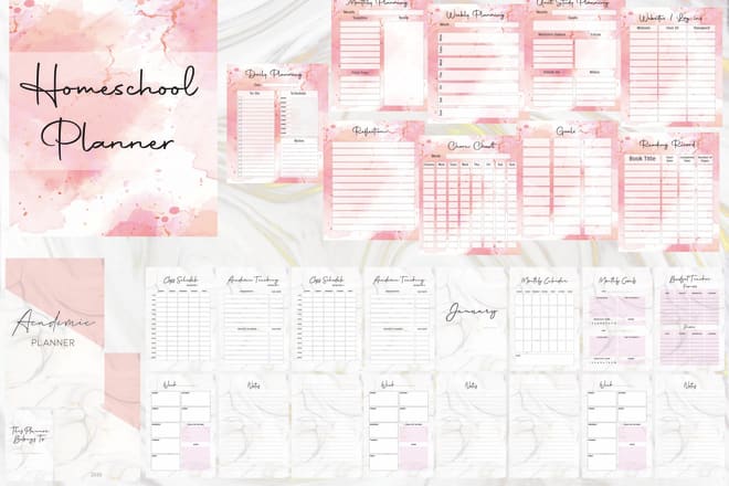 I will design high quality full planner