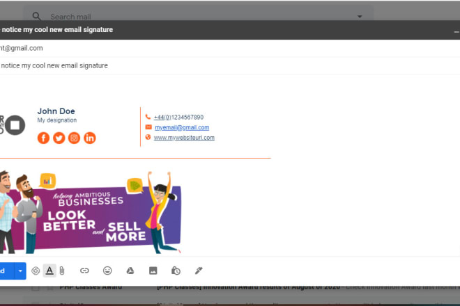 I will design HTML email signature