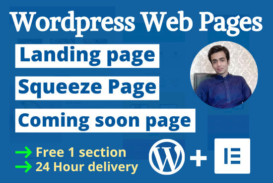 I will design modern landing page,squeeze page or coming soon page