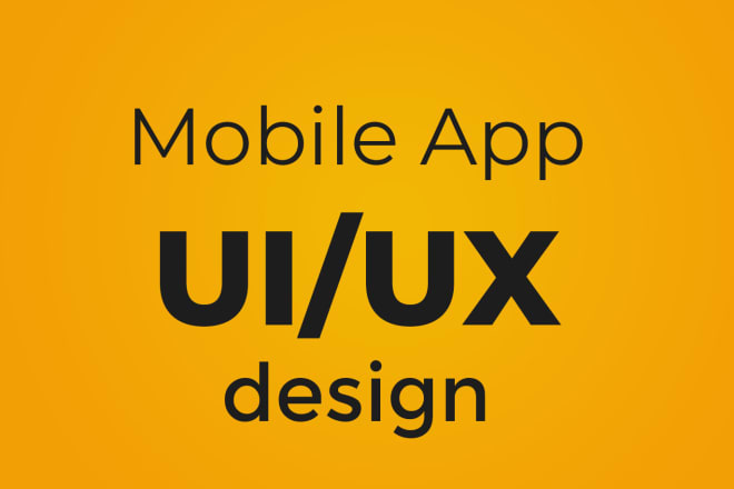 I will design modern mobile app ui ux
