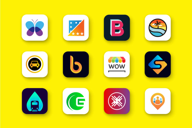 I will design modern professional mobile app icon and minimalist logo