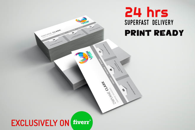 I will design modern unique business card in 24hrs