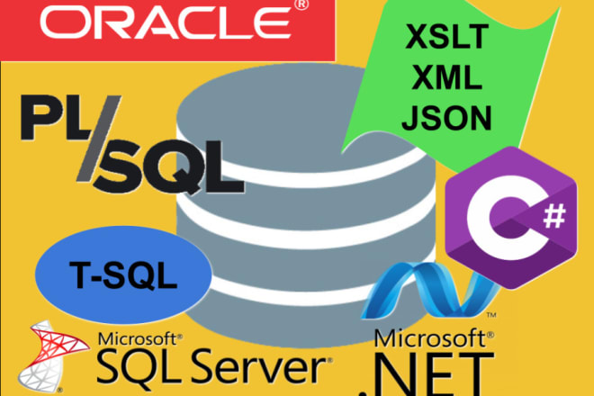 I will design, optimize oracle or sql, pl sql, tsql,import export PDF, xml, edi