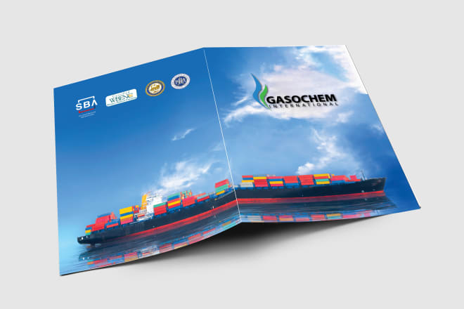 I will design pocket folder, packet flyer, corporate company folder