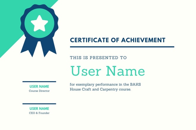 I will design professional certificate of any type