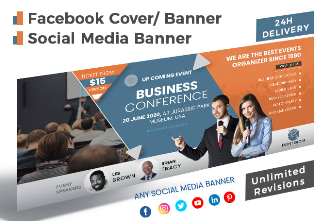 I will design professional facebook cover photo banner design