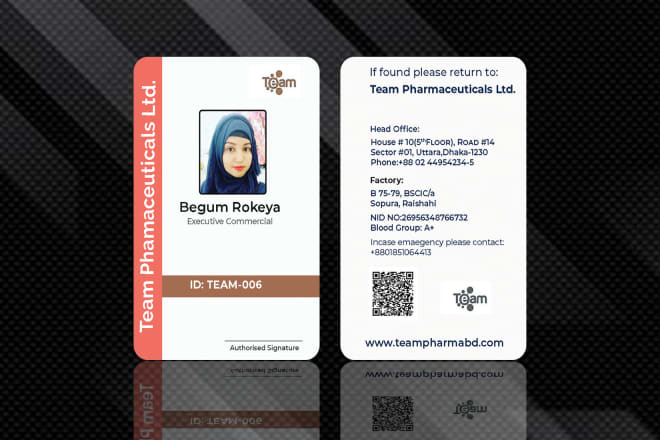 I will design professional id card or identity