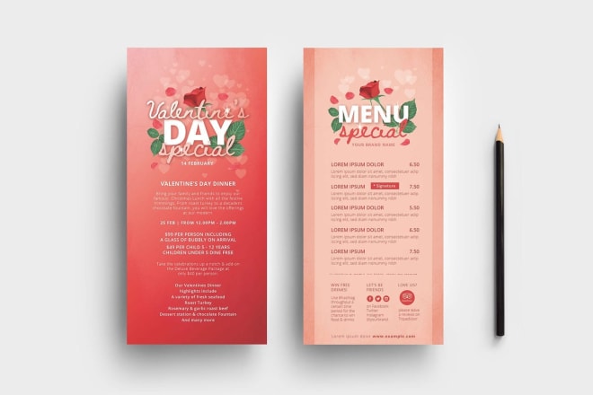 I will design rack card, gift card, door hanger, bookmark