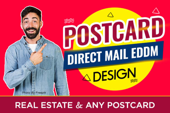I will design real estate postcard or direct mail eddm postcard