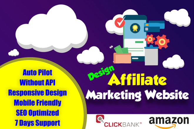 I will design responsive autopilot amazon affiliate website without API key