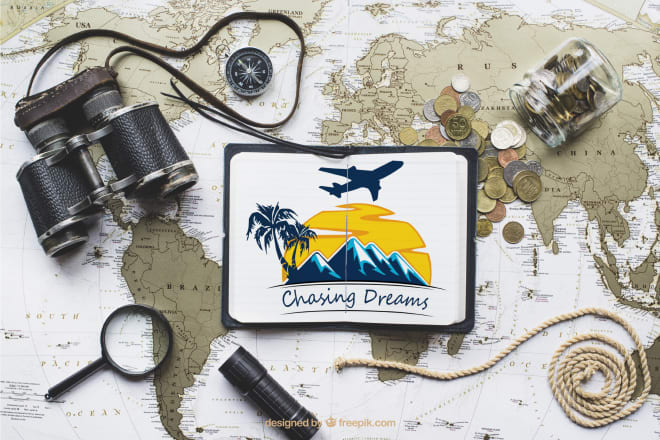 I will design travel agency logo design in 24 hours