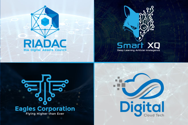 I will design unique professional tech software and technology logo