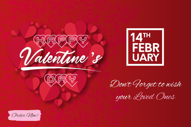I will design valentines day wish card for your loved ones