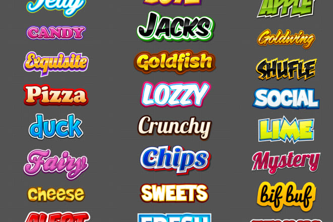 I will design vector text logo, tagline, slogan