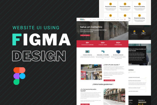 I will design website user interface using figma