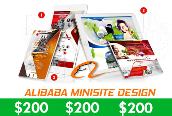 I will design your alibaba storefront mini site