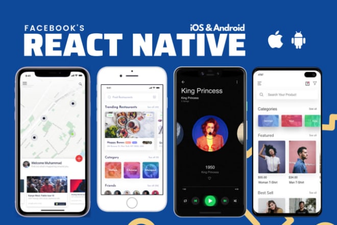 I will develop android and ios mobile app using react native