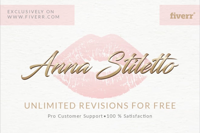 I will do 3 elegant feminine logo designs with free vector files