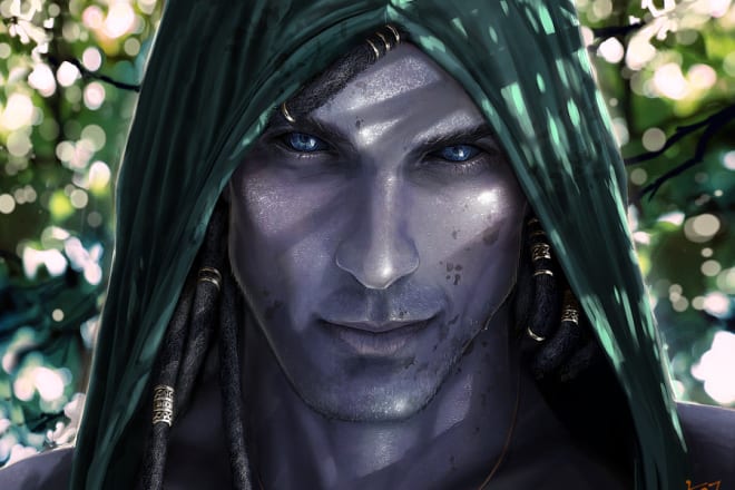 I will do a digital painting of any existing or original character