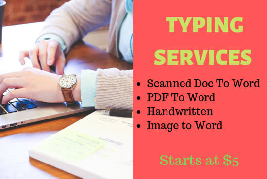 I will do a fast typing job, of PDF and scanned copy to ms word