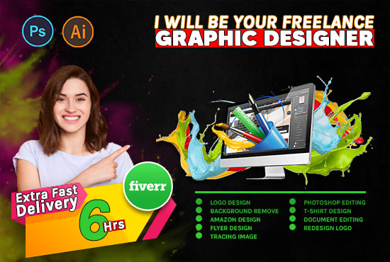 I will do any photoshop, logo design job superfast