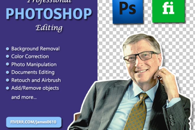 I will do any photoshop work you need