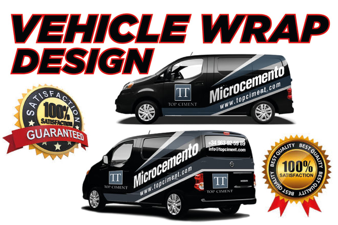 I will do awesome car, van, truck, vehicle wrap design