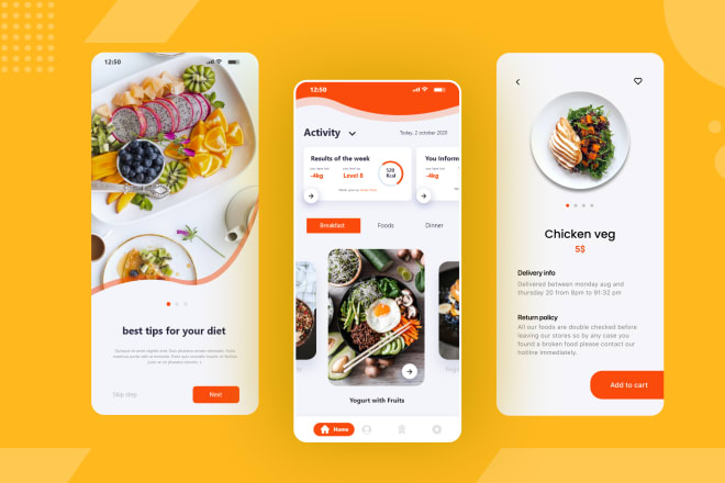 I will do clean and unique mobile app ui ux design