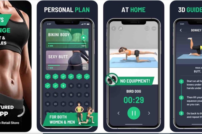 I will do complete fitness app, trainer app, workout app, health app, gym app