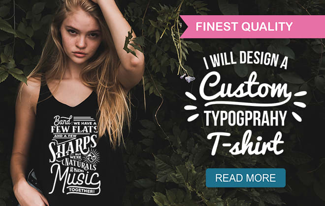 I will do custom typography t shirt design