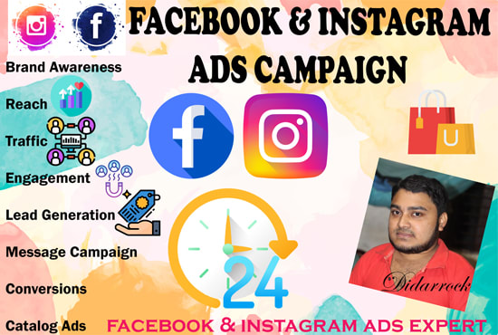 I will do facebook and instagram ads marketing manager or real estate