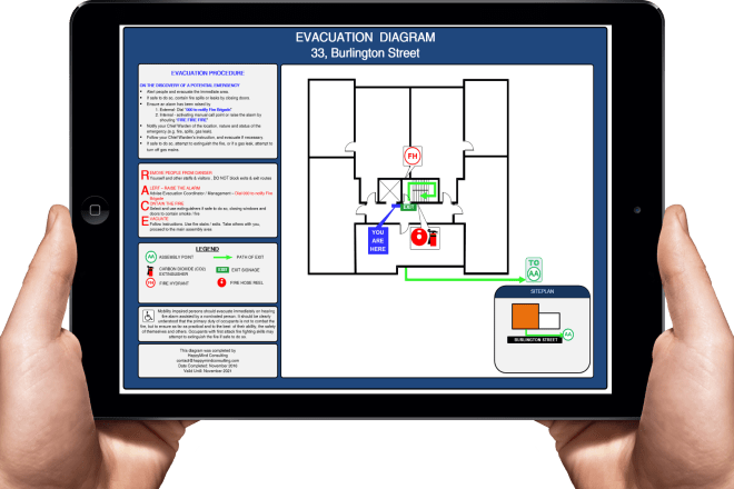 I will do fire evacuation plan