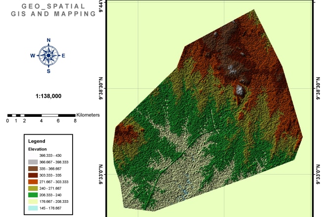 I will do gis spatial analysis, web map, street guide, vector maps