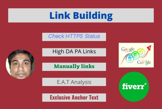 I will do high da, pa link building, backlinks