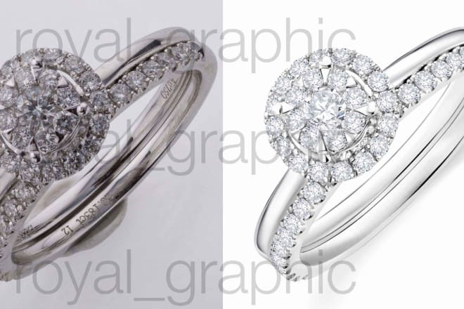 I will do high polished hd looking jewelry retouching