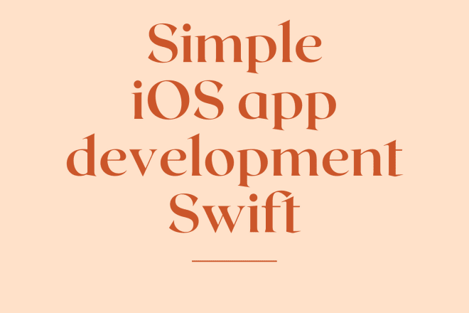 I will do ios app development for cheap hire