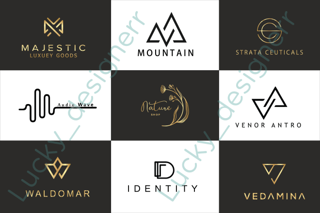 I will do minimalist and luxury logo design