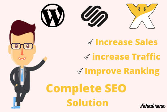 I will do pro SEO of wix squarespace wordpress website for higher google ranking