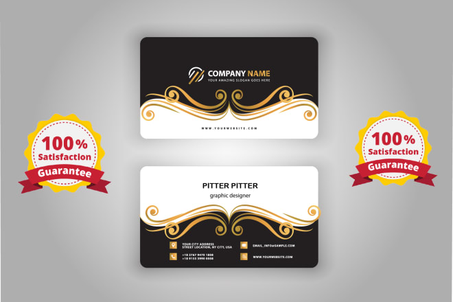 I will do professional business card design and logo design