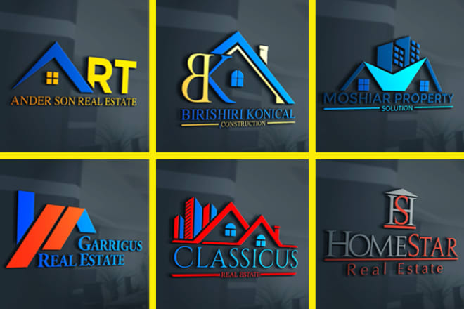 I will do realtor,property,building,construction,real estate logo
